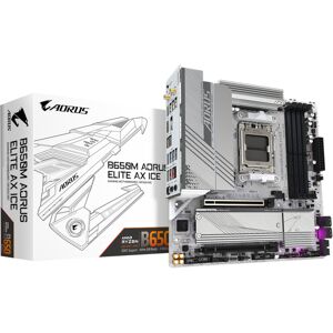 GIGABYTE B650M AORUS ELITE AX ICE mATX Mainboard Sockel AM5 HDMI/DP/USB-C/WIFI6E