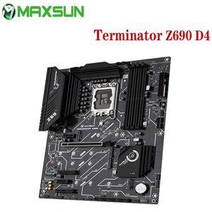 Maxsun Motherboard Terminator Z690 D4 4*sata3 5*m.2 4*ddr4 128gb Unterstützt Intel 12. 13. Lga1700 12100 12400 12700 13600k/f