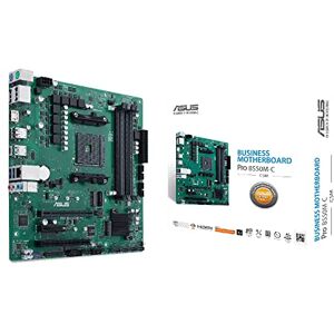 Asus PRO B550M-C/CSM Business Mainboard Sockel AM4 (AMD B550, Ryzen AM4, Micro-ATX, 2x M.2, PCIe 4.0, 1Gbit/s Ethernet, USB 3.2 Gen 2 Typ C)