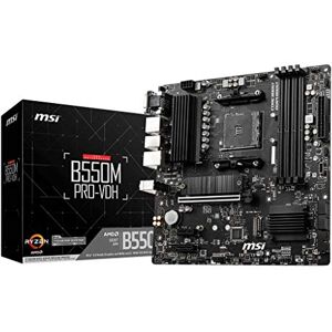 MSI B550M PRO-VDH (MATX Sockel AM4, AMD B550, 4 x DDR4, 1 x PCI Express 3.0 16x)