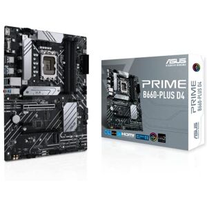 Asus Prime B660-PLUS D4 LGA 1700 (Intel 12. Generation) ATX Motherboard (PCIe 4.0, DDR4.3xM.2 Slots, 2.5 GB LAN, Front USB 3.2 Gen 1 Type-C, Thunderbolt 4 Header-Unterstützung)