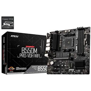 MSI B550M PRO-VDH WiFi AMD AM4 DDR4 M.2 USB 3.2 Gen 1 WLAN HDMI M-ATX Gaming Motherboard