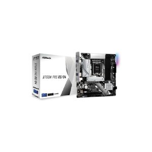 ASRock B760M Pro RS/D4 - Bundkort - micro-ATX - LGA1700 sokkel - B760 Chipset - USB 3.2 Gen 1, USB-C 3.2 Gen 1 - 2.5 Gigabit LAN - onboard grafik (CPU påkrævet) - HD Audio (8-kanaler)