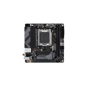 Gigabyte Technology Gigabyte B650I AX - 1.0 - bundkort - mini ITX - Socket AM5 - AMD B650 Chipset - USB 3.2 Gen 1, USB 3.2 Gen 2, USB-C 3.2 Gen 1 - 2.5 Gigabit LAN, Bluetooth, Wi-Fi - onboard grafik (CPU påkrævet) - HD Audio (8-kanaler)