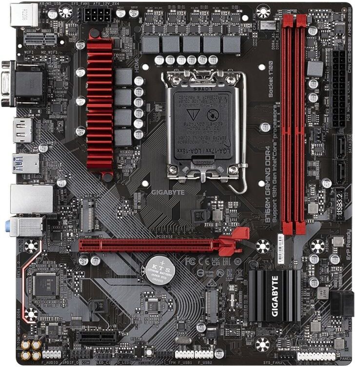 Gigabyte pb211541282 placa base b760m gaming 1700 matx 2xddr4