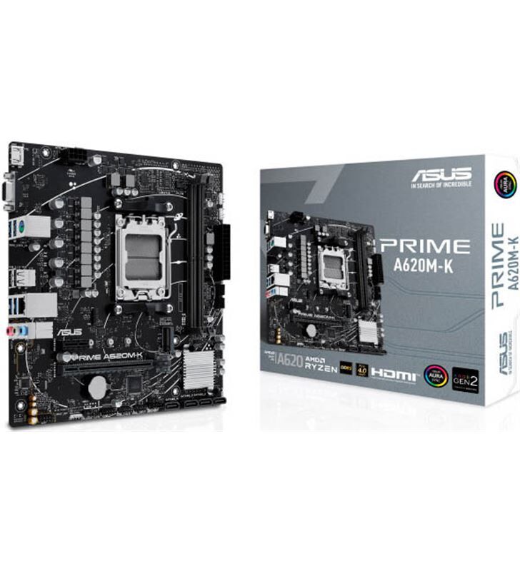 Asus pb11106519 placa base prime a620m-k am5 matx 2xddr5