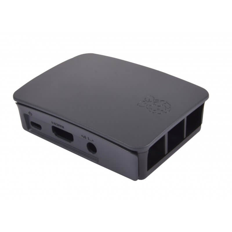 Raspberry Pi CAJA OFICIAL NEGRO/GRIS PARA RASPBERRY PI 3