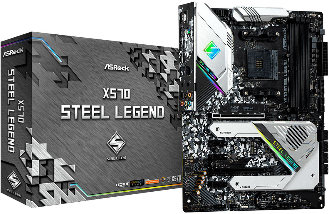 ASRock X570 Steel Legend AM4 ATX emolevy