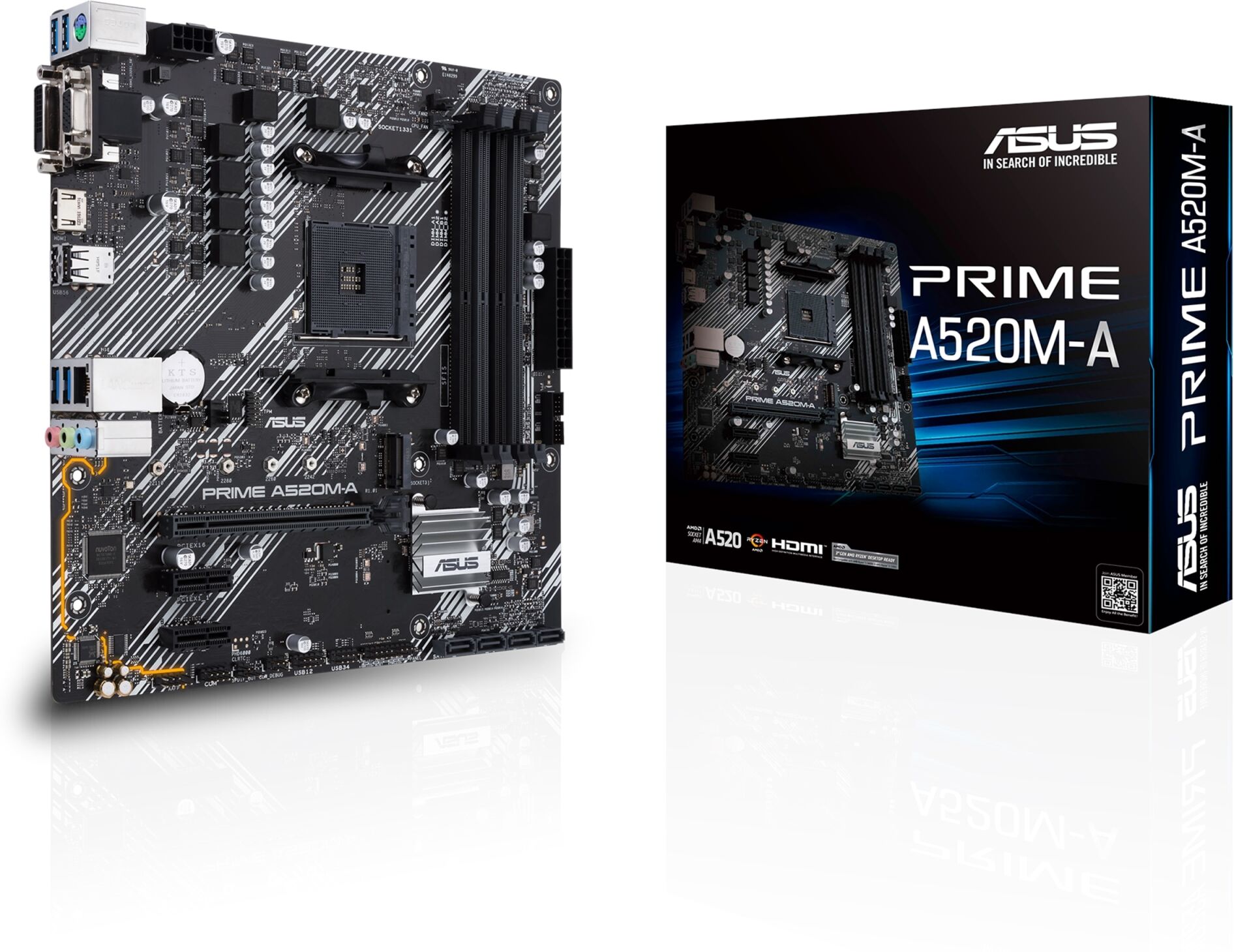 Asus Prime A520M-A AM4 mATX emolevy