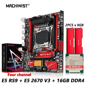 MACHINIST-Kit combiné de carte mère E5 RS9 X99  ensemble LGA 2011-3  processeur CPU Xeon E5 2670 V3