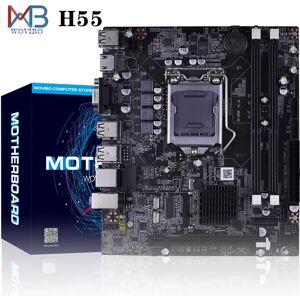 Wovibo Carte mère H55 pour ordinateur de bureau  LGA 1156  mémoire DDR3 pour Intel LIncome 1156  carte mère