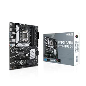 Asus PRIME H770-PLUS D4 – Carte mère Intel H770 LGA 1700 ATX (DDR4, PCIe 5.0, 3 x PCIe 4.0 M.2, 2.5Gb Ethernet, DisplayPort, HDMI, SATA 6 Gb/s, USB 3.2 Gen 2 Type-C, Thunderbolt USB4, Aura Sync RGB) - Publicité