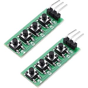 RAKSTORE Lot de 2 boutons analogiques 3,3 V 5 V KC11B04 4 touches ADC Port Clavier pour Arduino MEGA2560 ARM AVR PIC - Publicité