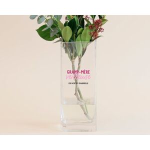 Cadeaux.com Vase personnalisé cubique - Grand mère-veilleuse