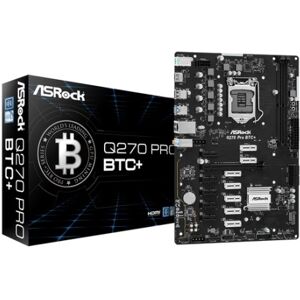 ASRock Q270 Pro BTC+ Intel® Q270 LGA 1151 (Presa H4) ATX (90-MXBHM0-A0UAYZ)