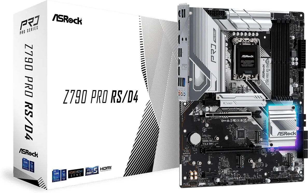 ASRock Scheda madre  Z790 Pro RS/D4 Intel LGA 1700 ATX [90-MXBJL0-A0UAYZ]