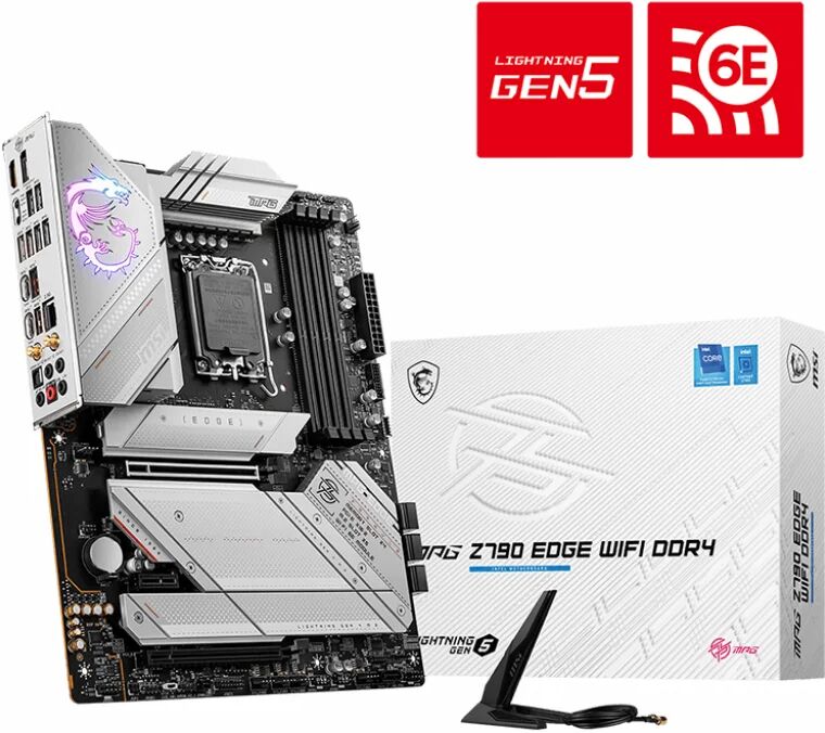 MSI Scheda madre  Z790 EDGE WIFI DDR4 Intel Z690 LGA 1700 ATX [7D91-001R]