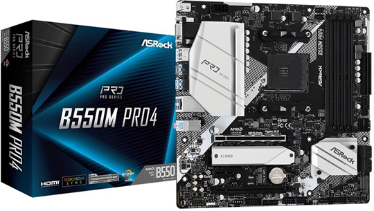 ASRock B550M Pro4 AMD B550 Presa AM4 micro ATX