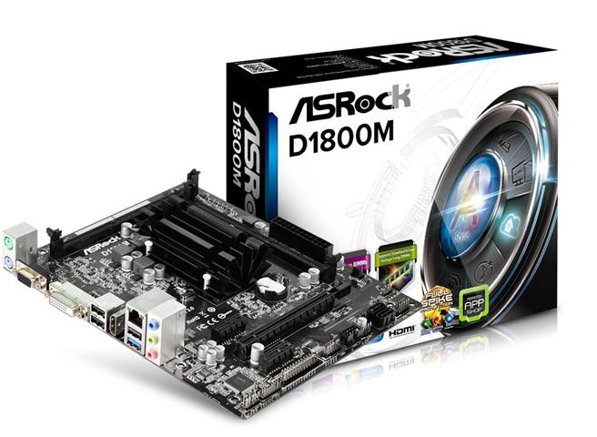 ASRock Scheda madre CEL ASRock D1800M Dual-Cel/MATX