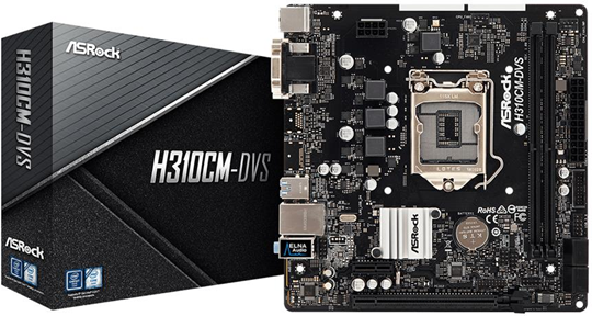 ASRock H310CM-DVS Intel H310 LGA 1151 (Presa H4) micro ATX