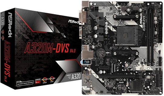 ASRock A320M-DVS R4.0 Presa AM4 micro ATX AMD A320