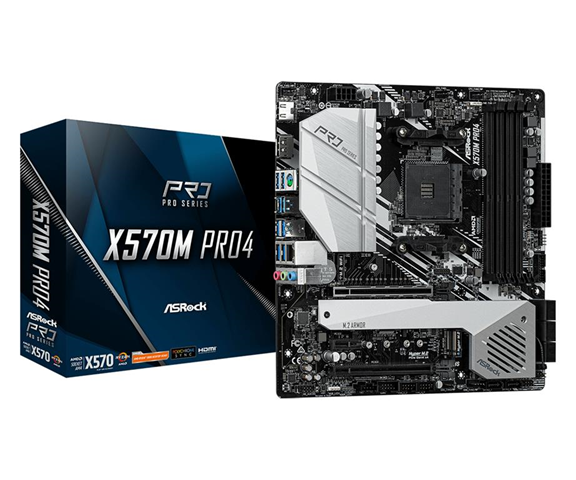 ASRock X570M Pro4 AMD X570 Presa AM4 micro ATX