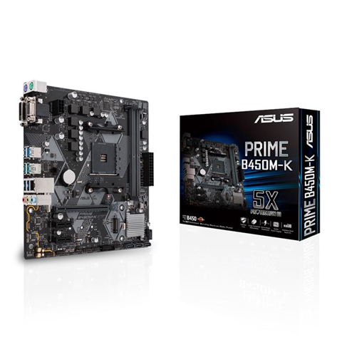 Asus PRIME B450M-K Presa AM4 micro ATX AMD B450