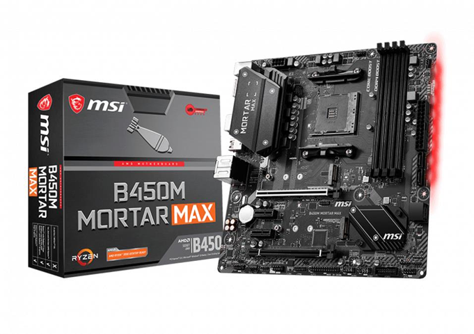 MSI B450M Mortar Max AMD B450 Presa AM4 micro ATX