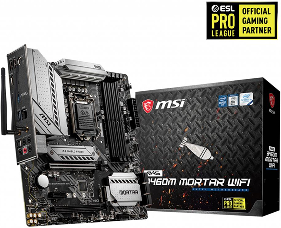 MSI MAG B460M MORTAR WIFI scheda madre Intel B460 LGA 1200 micro ATX