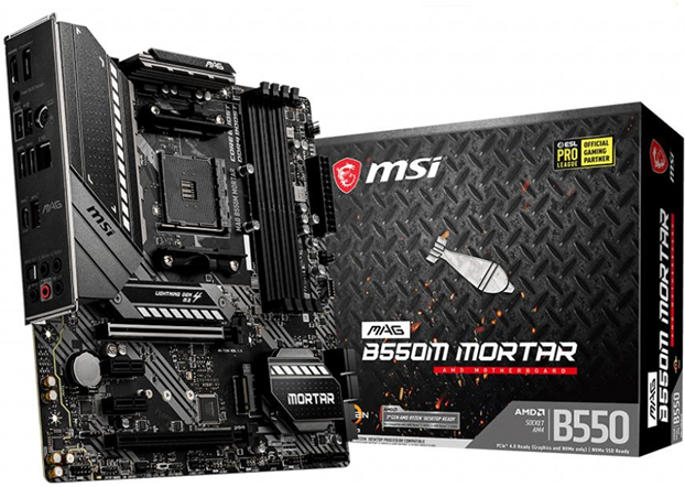 MSI MAG B550M Mortar AMD B550 Presa AM4 micro ATX