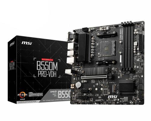 MSI B550M PRO-VDH scheda madre AMD B550 Presa AM4 micro ATX