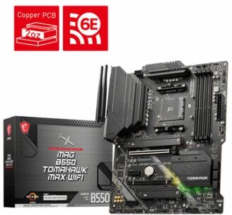 MSI MAG B550 TOMAHAWK MAX WIFI AMD B550 Socket AM4 ATX (B550TOMAHAWKMAXWIFI)