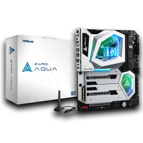 ASRock Z490 Aqua Intel Z490 ATX esteso (90-MXBBW0-A0UAYZ)