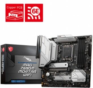 MSI MAG Z690M MORTAR WIFI Intel Z690 LGA 1700 micro ATX (7D42-014R)