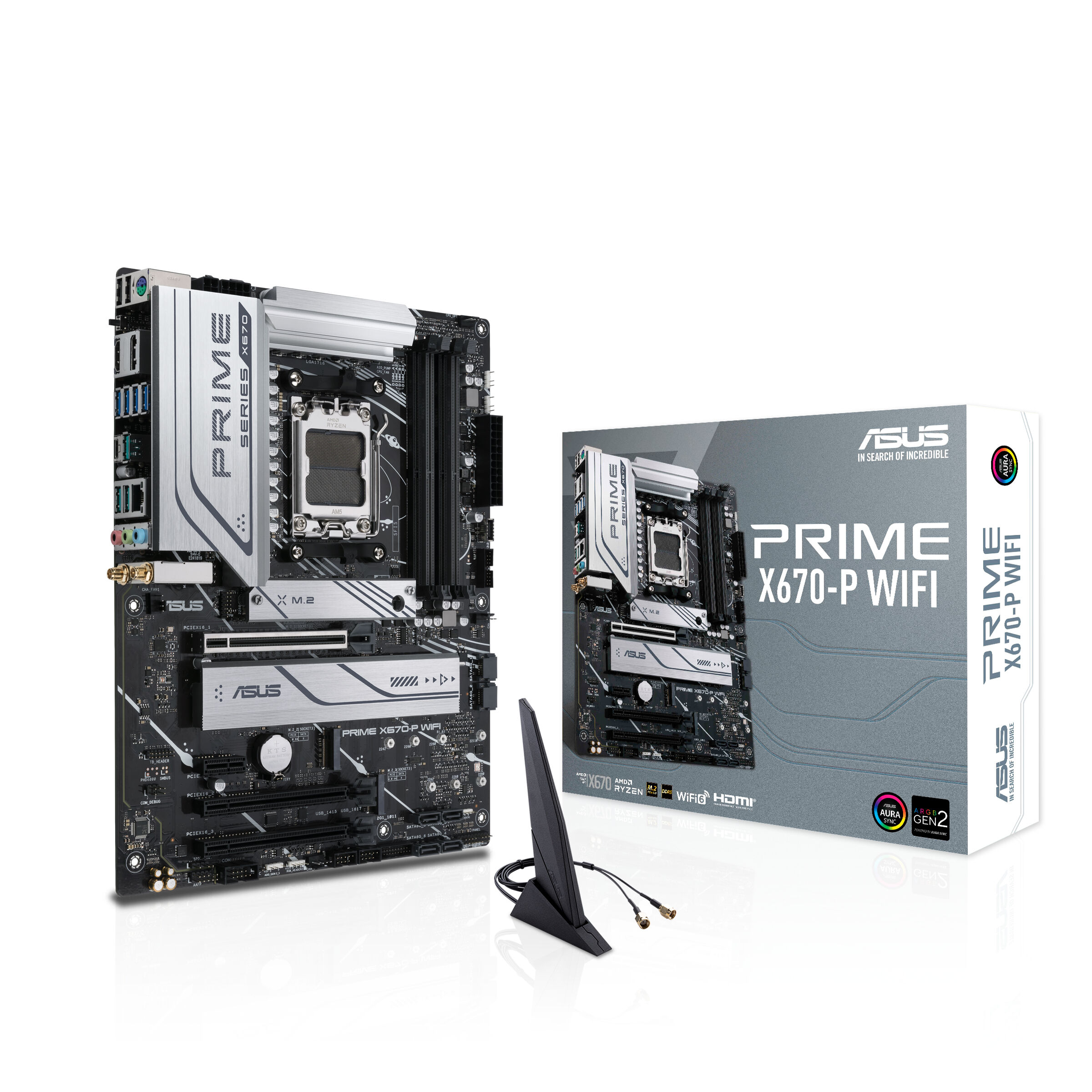 Asus Scheda madre  PRIME X670-P WIFI AMD X670 Presa di corrente AM5 ATX [90MB1BV0-M0EAY0]