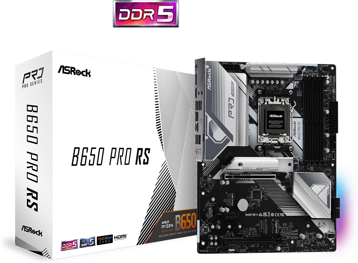 ASRock Scheda madre  B650 Pro RS AMD Presa di corrente AM5 ATX [90-MXBL10-A0UAYZ]