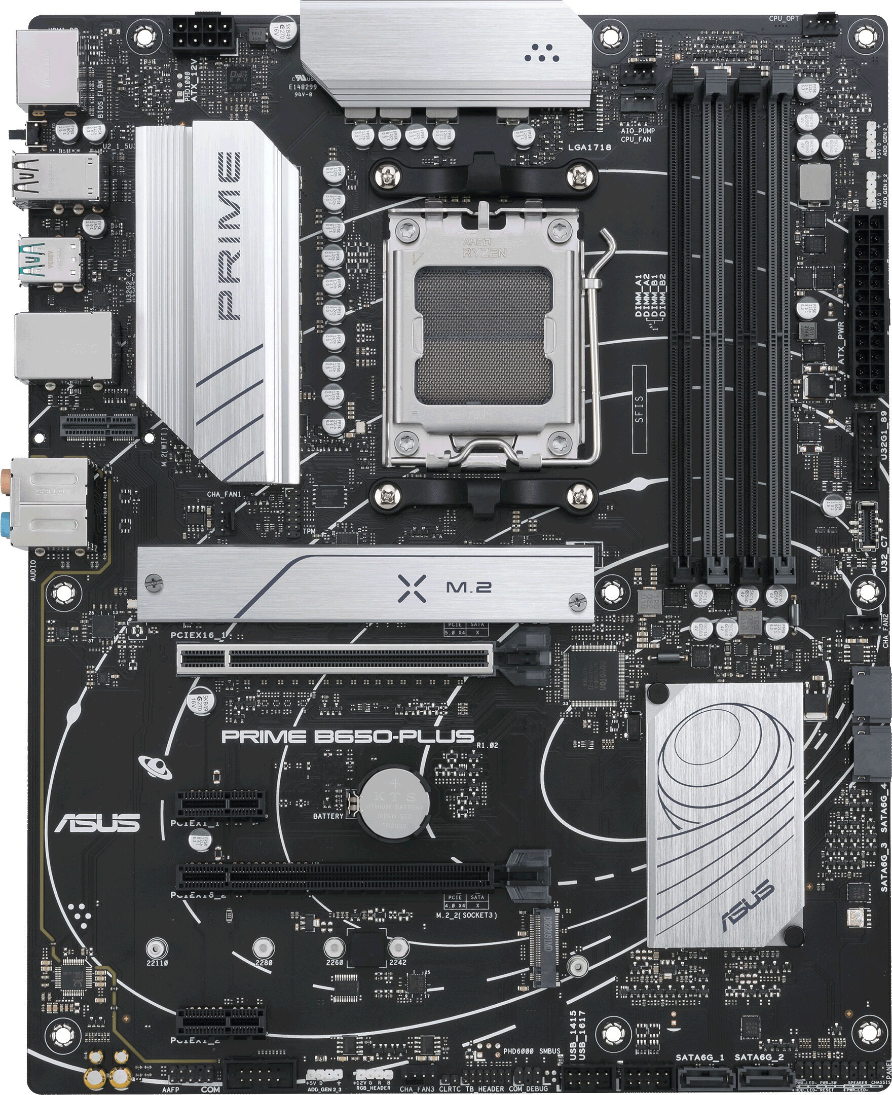 Asus Scheda madre  PRIME B650-PLUS AMD B650 Presa di corrente AM5 ATX [90MB1BS0-M0EAY0]