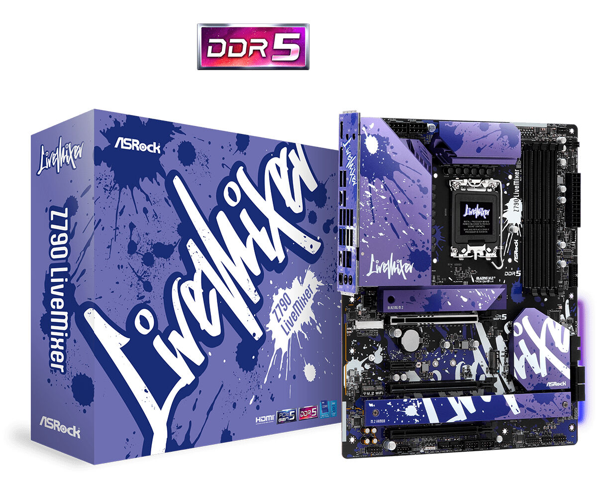 ASRock Scheda madre  Z790 LiveMixer Intel LGA 1700 ATX [90-MXBK10-A0UAYZ]