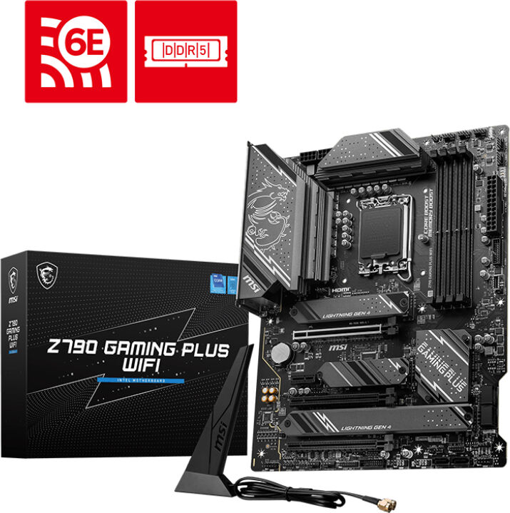 MSI Z790 GAMING PLUS WIFI scheda madre Intel LGA 1700 ATX [7E06-026R]