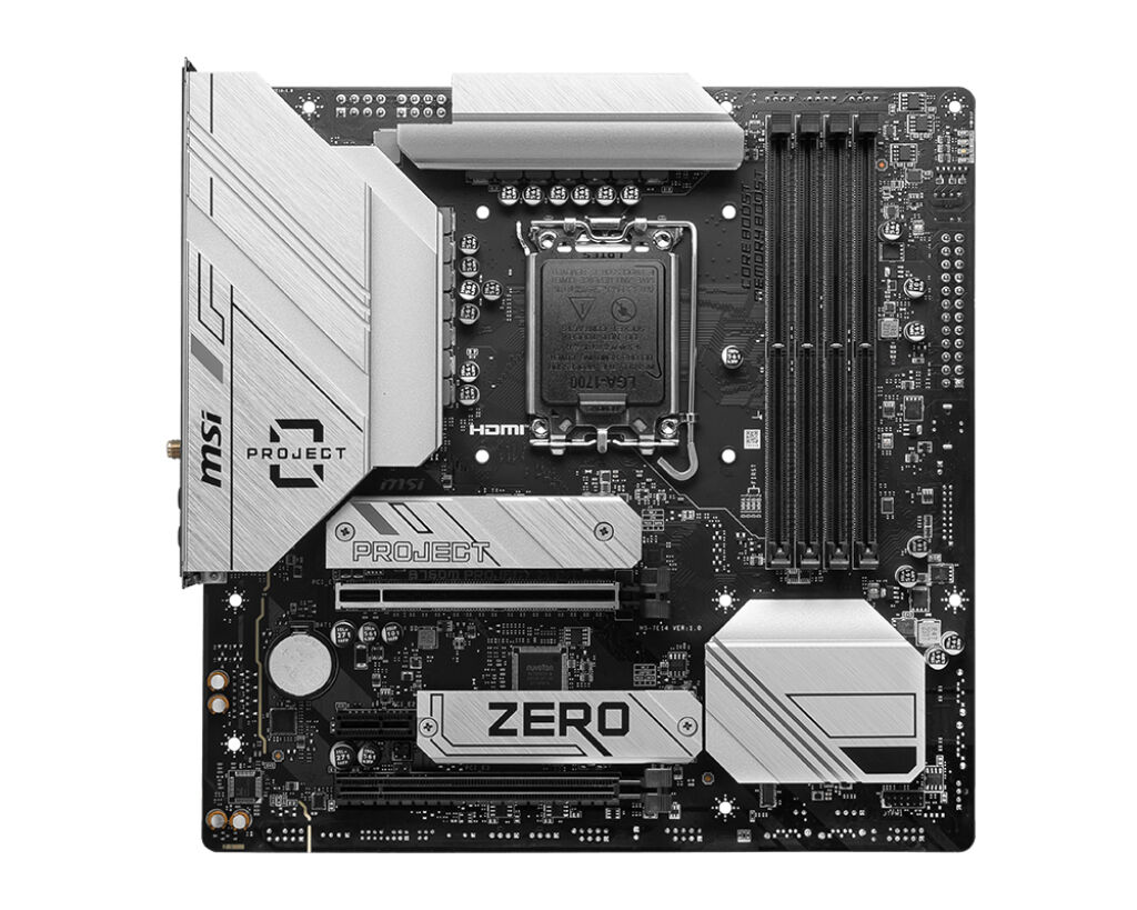 MSI B760M PROJECT ZERO scheda madre Intel B760 LGA 1700 micro ATX [B760M ZERO]