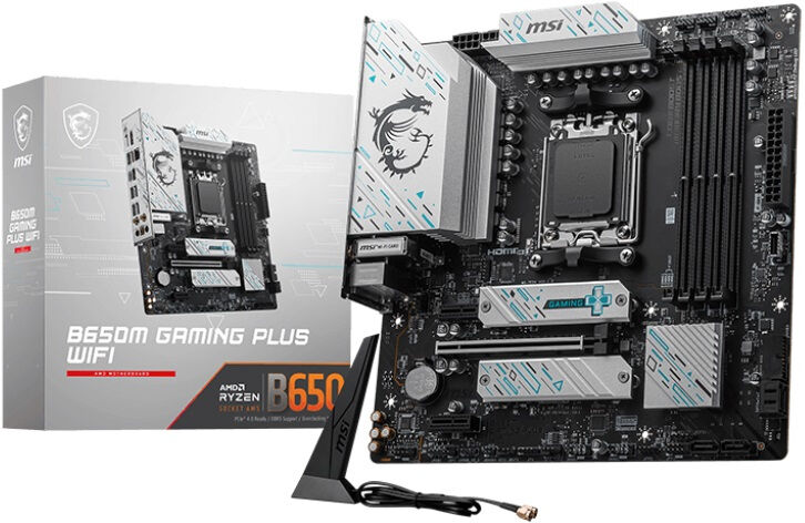 MSI B650M GAMING PLUS WIFI scheda madre AMD B650 Presa di corrente AM5 micro ATX [B650M WI]