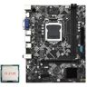 Asinfter B75M- Desktop Moederbord +I3-2120 CPU LGA 1155 Zoals Getoond USB 3.0 Ondersteuning Tot 16 GB DDR3 1600MHz RAM-sleuven