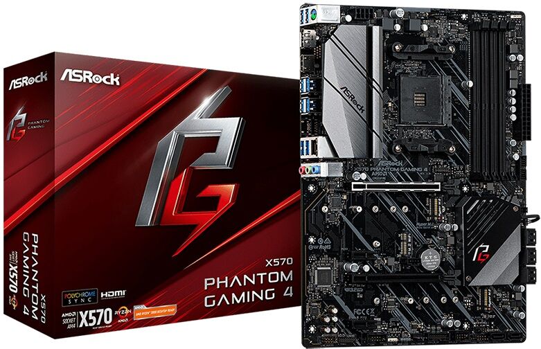 Asrock Motherboard Atx X570 Phantom Gaming 4 Sktam4 - Asrock