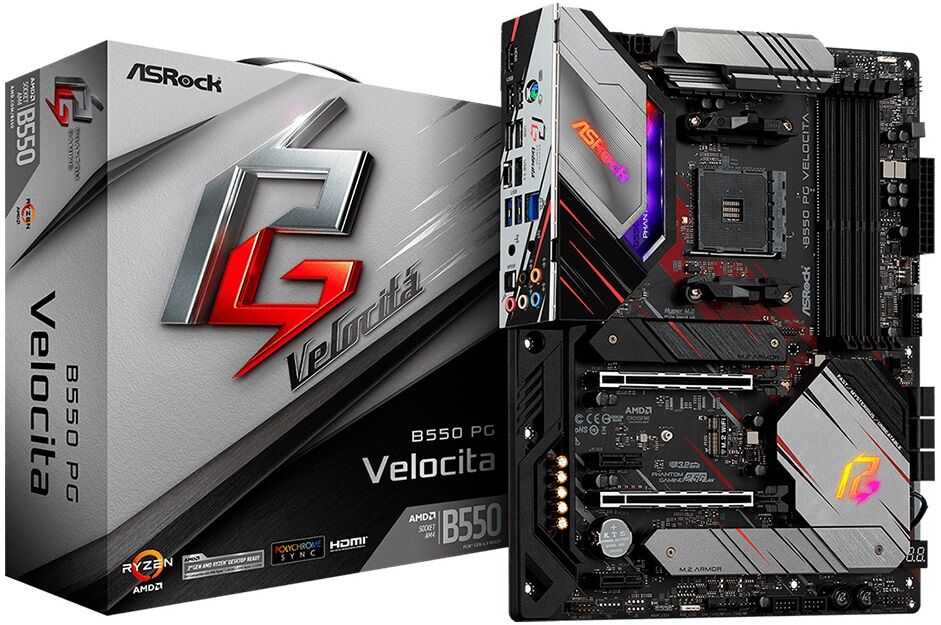 Asrock Motherboard Atx B550 Pg Velocita Sktam4 - Asrock