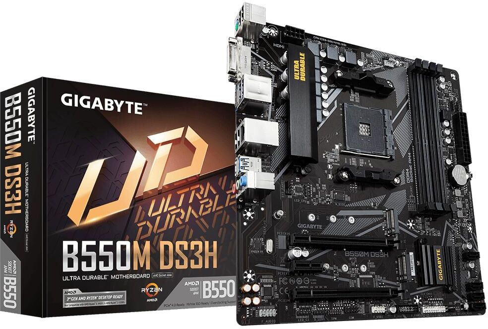 Gigabyte Motherboard B550m Ds3h Skt Am4 Micro Atx - Gigabyte