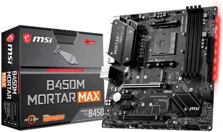 MSI Motherboard B450M Mortar Max (Socket AM4 - AMD B450 - Micro-ATX)