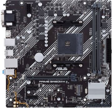 Asus Motherboard Prime B450M-K II (Socket AM4 - AMD B450 - Micro-ATX)