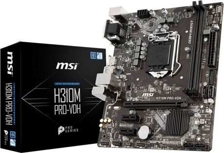 MSI Motherboard H310M Pro-VDH (Socket LGA1151 - Intel H310 - Micro-ATX )