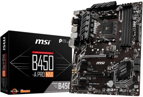 MSI Motherboard B450-A Pro Max (Socket AM4 - AMD B450 - ATX)