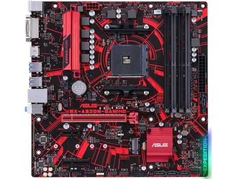 Asus Motherboard EX-A320M-GAMING (Socket AM4 - AMD A320 - Micro-ATX)